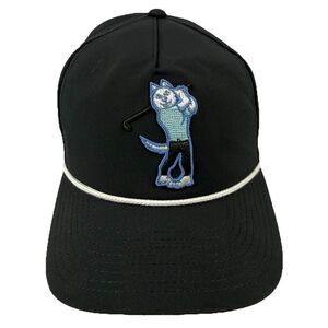 Tiger Rope Golf Hat 6 Panel Black Snap back – Embroidered